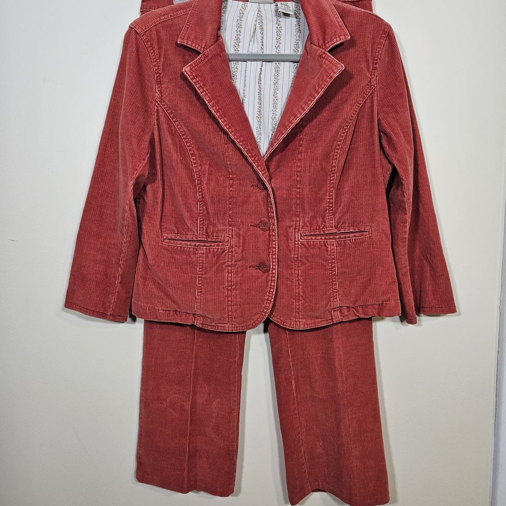 St. John's Bay Burnt Orange Corduroy Suit